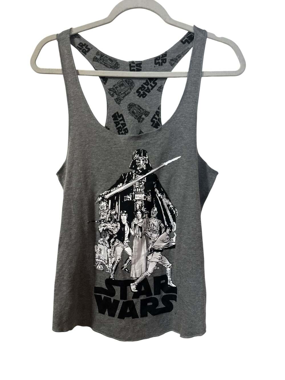 Star Wars Classic Characters Graphic Racerback Tank ReversibleTop - Picture 1 of 6